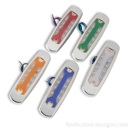 12V/24V Truck Trailer LED Side Marker Indicator Lamps - 14 LEDs Side Lights Car Accessories